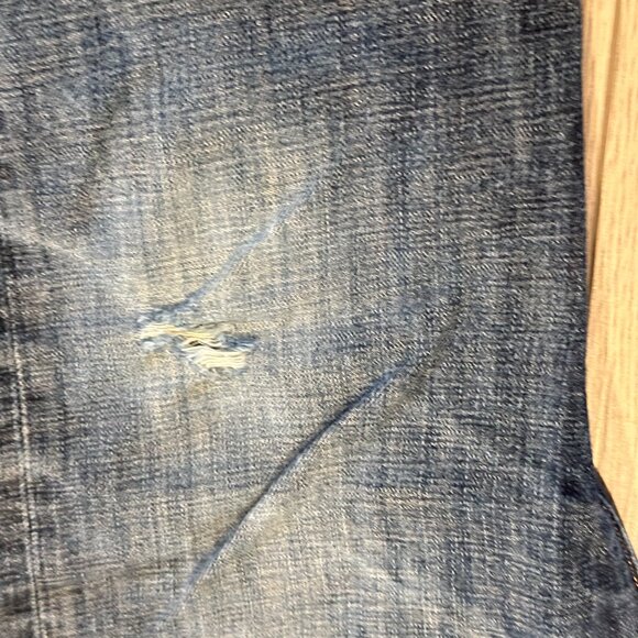 Levis Jean 501 Button Fly Mens Straight Legs Blue Med Wash Size 36/30 *Read - Picture 11 of 12